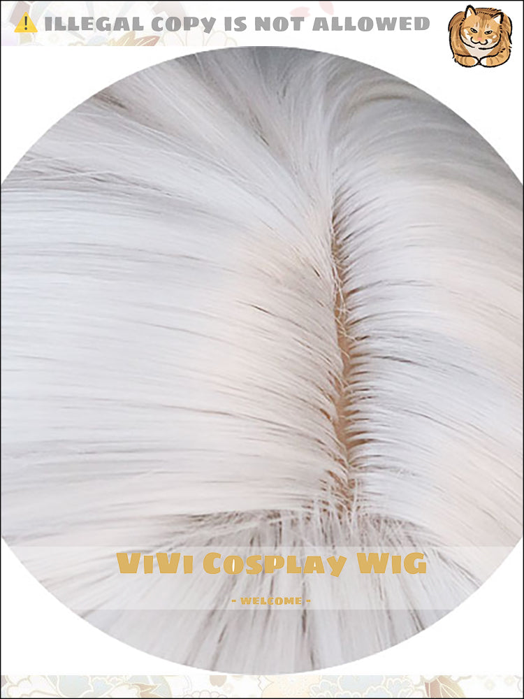 Detailed Cyno Cosplay Wig with Natural Look