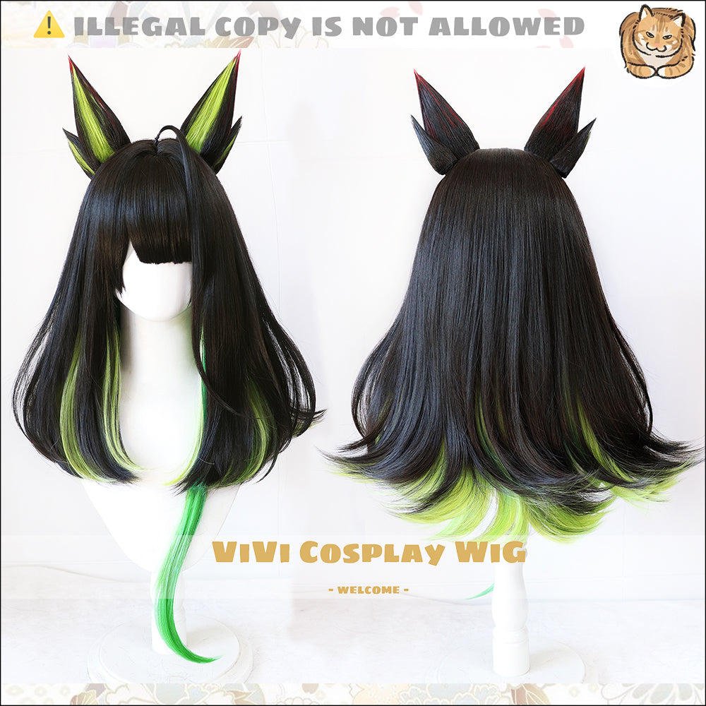Wig styled on mannequin for character accuracy