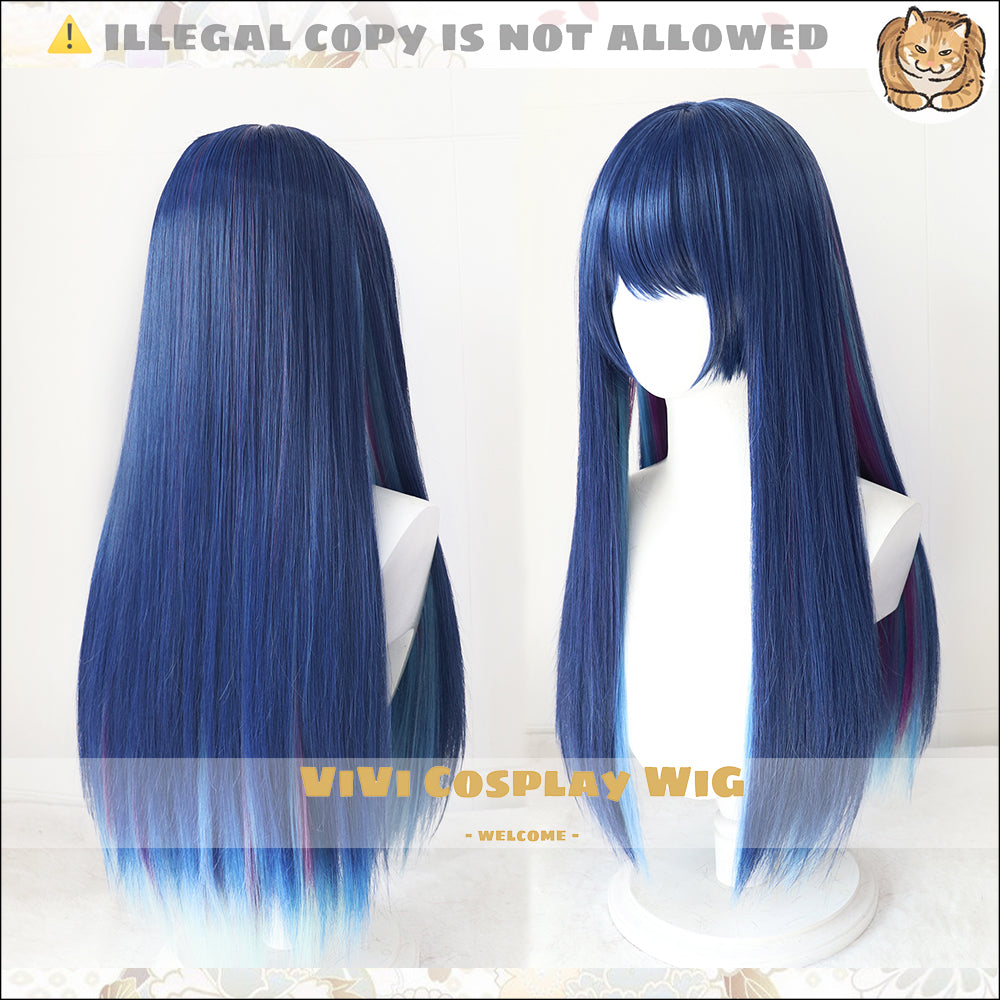 Wig styled on mannequin for accurate Arknights Mostima representation
