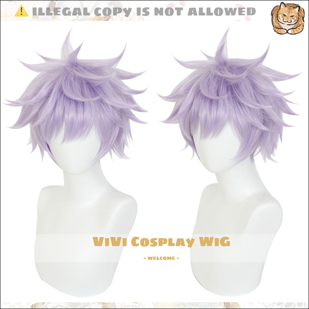 Jujutsu Kaisen Gojo Satoru Pale Purple Cosplay Wig