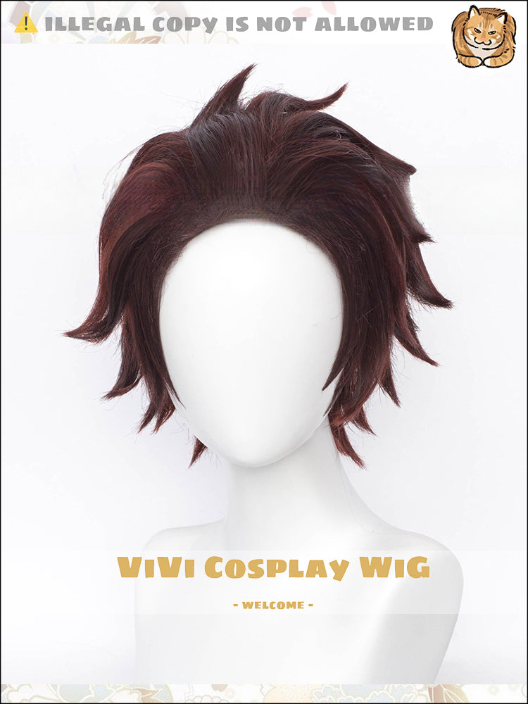 Special Brown Color Scheme Short Cosplay Wig