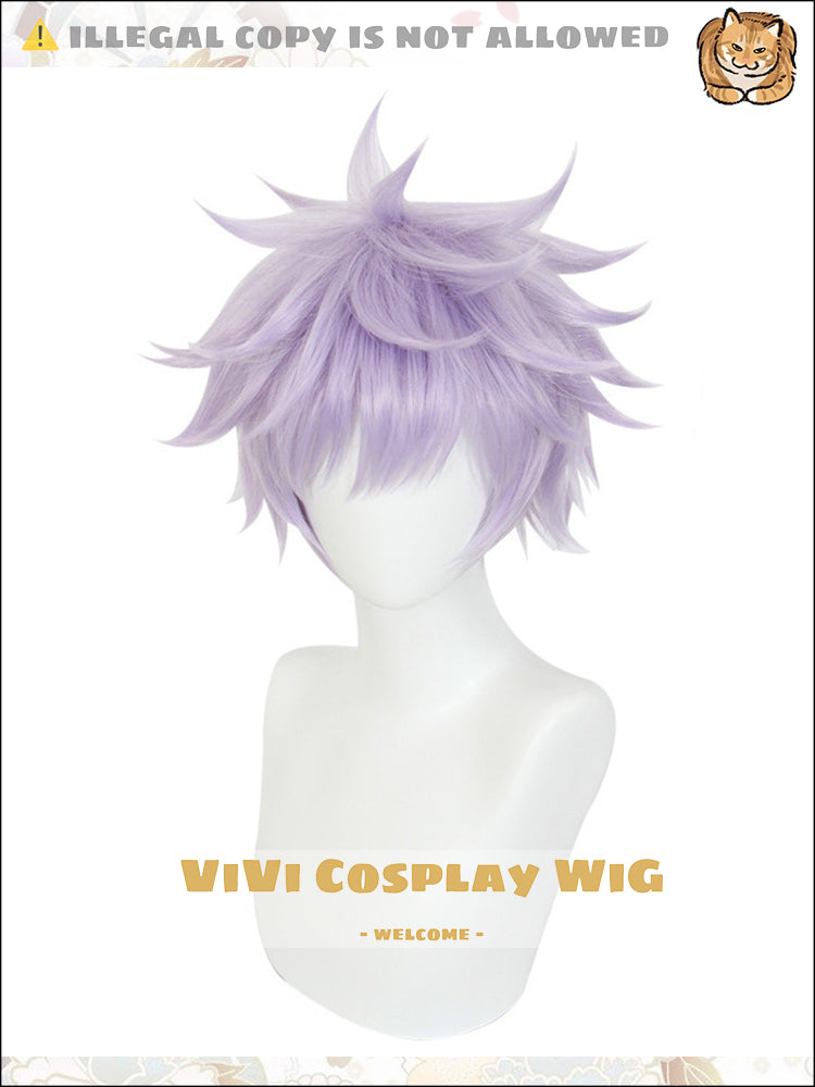 Pale Purple Color Scheme Short Cosplay Wig